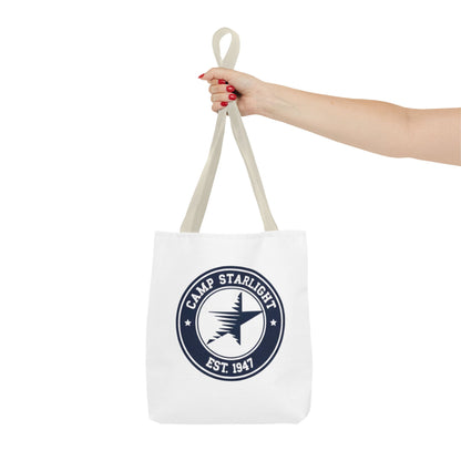 Camp Starlight Logo Tote Bag — Vintage Camp Est. 1947 Canvas Tote