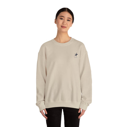 Starlight Crewneck Sweatshirt — Minimal Retro Chest Logo