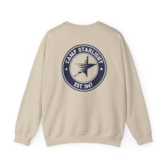 Camp Starlight Logo Sweatshirt — Vintage Camp Crest Crewneck