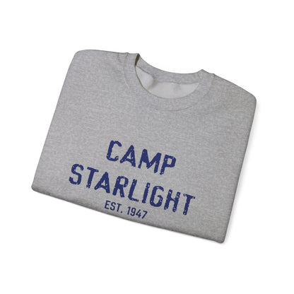 Camp Starlight Crewneck Sweatshirt — Cozy Retro Camp Graphic Pullover