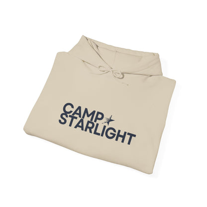 Camp Starlight Hoodie — Cozy Camp Logo Pullover for Outdoors & Retreats