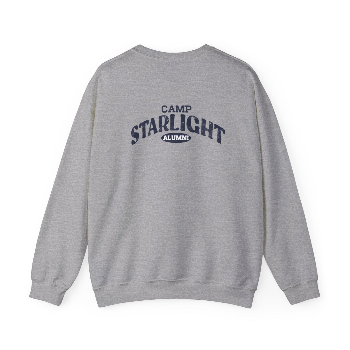 Starlight Crewneck Sweatshirt — Minimal Retro Chest Logo