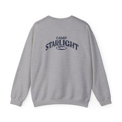 Starlight Crewneck Sweatshirt — Minimal Retro Chest Logo