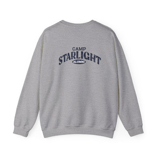 Starlight Crewneck Sweatshirt — Minimal Retro Chest Logo