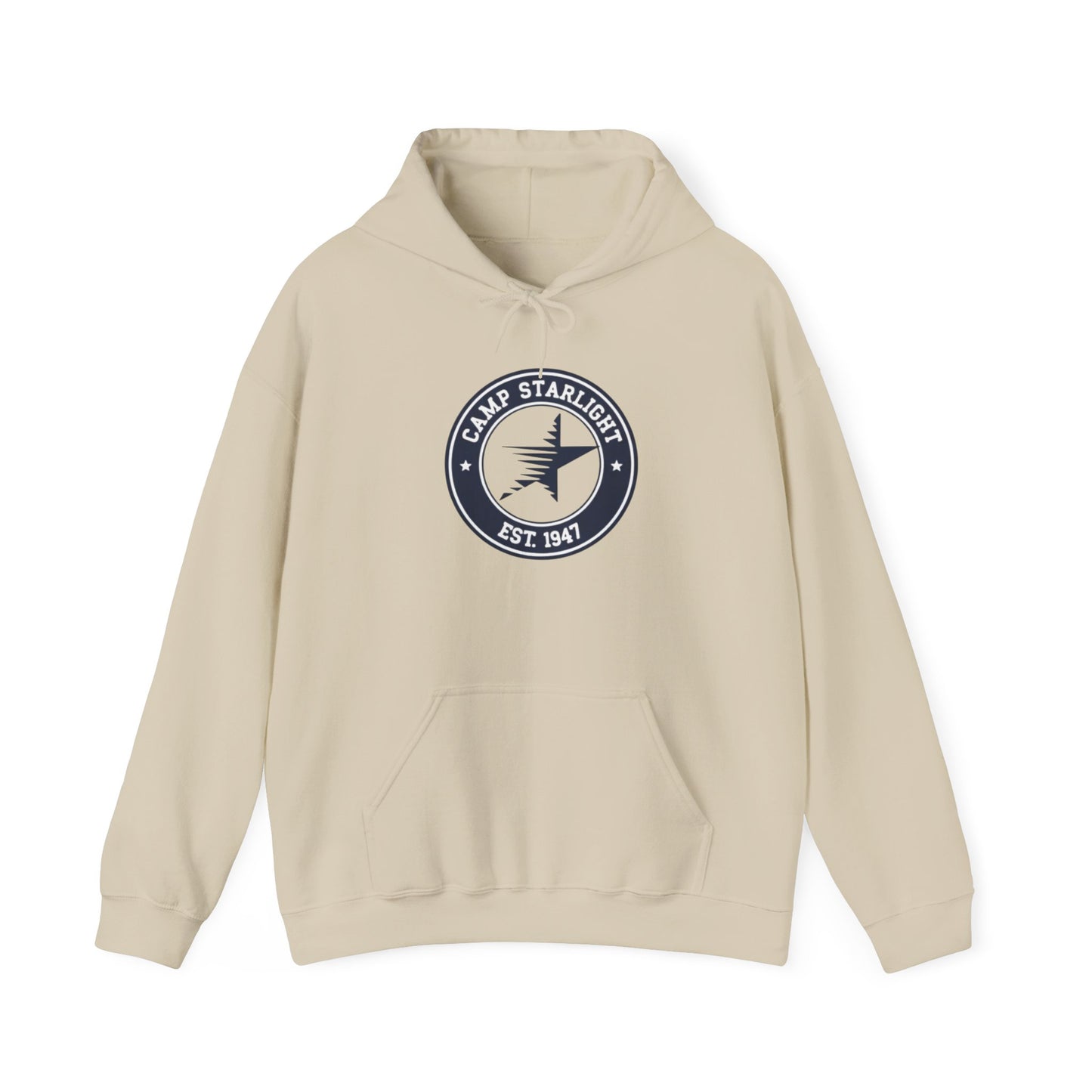 Camp Starlight Hoodie — Vintage Camp Emblem Sweatshirt