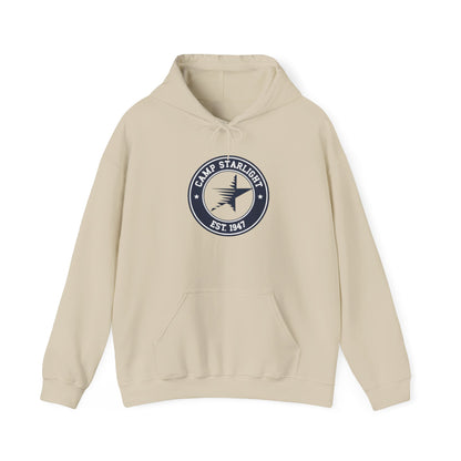 Camp Starlight Hoodie — Vintage Camp Emblem Sweatshirt