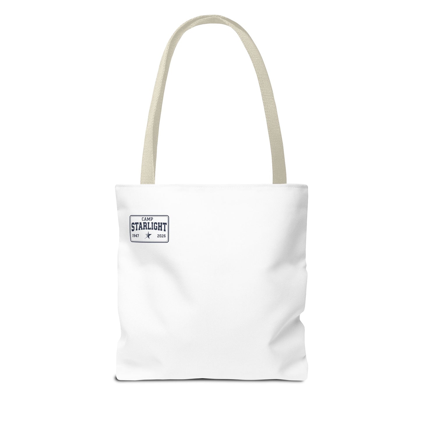 Camp Starlight Tote Bag — Vintage Camp Badge 1947–2026 Beach & Festival Tote