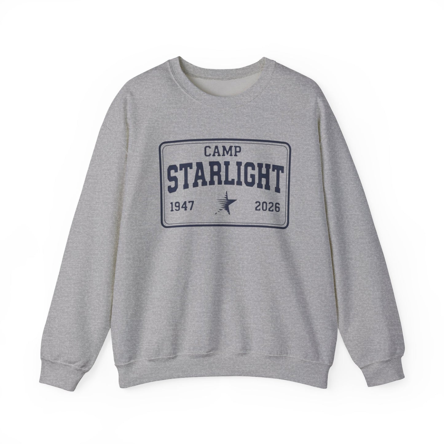 Camp Starlight Crewneck Sweatshirt — Retro Summer Camp Pullover (1947–2026)