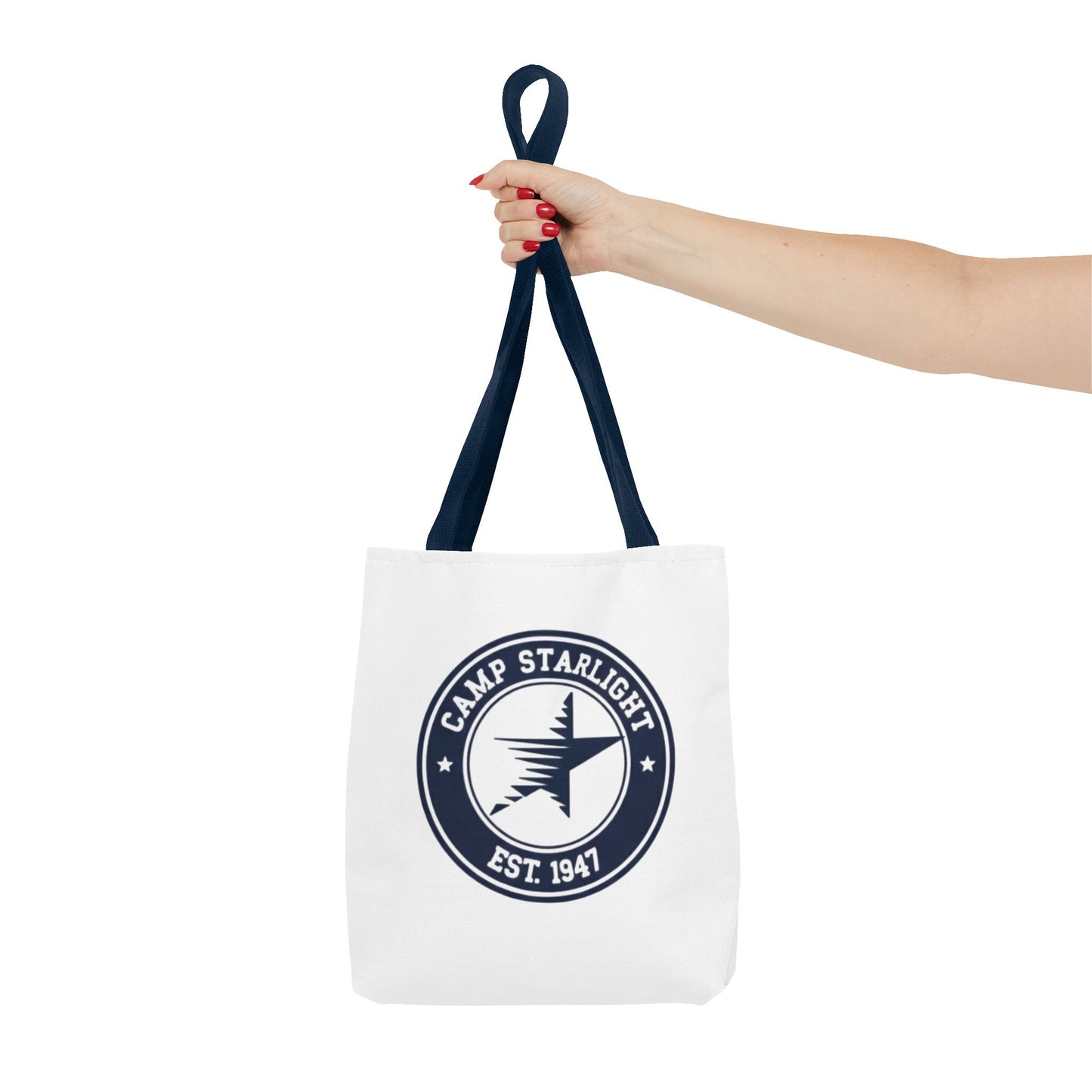 Camp Starlight Logo Tote Bag — Vintage Camp Est. 1947 Canvas Tote