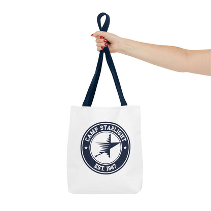 Camp Starlight Logo Tote Bag — Vintage Camp Est. 1947 Canvas Tote