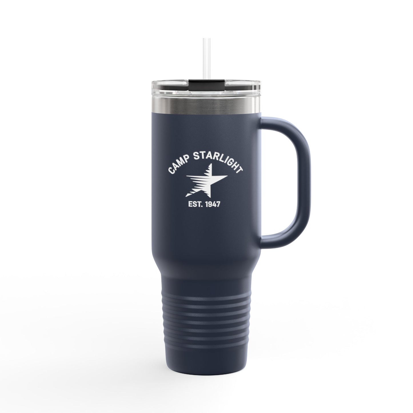 Camp Starlight 40oz Insulated Travel Mug — Large Thermal Tumbler with Handle