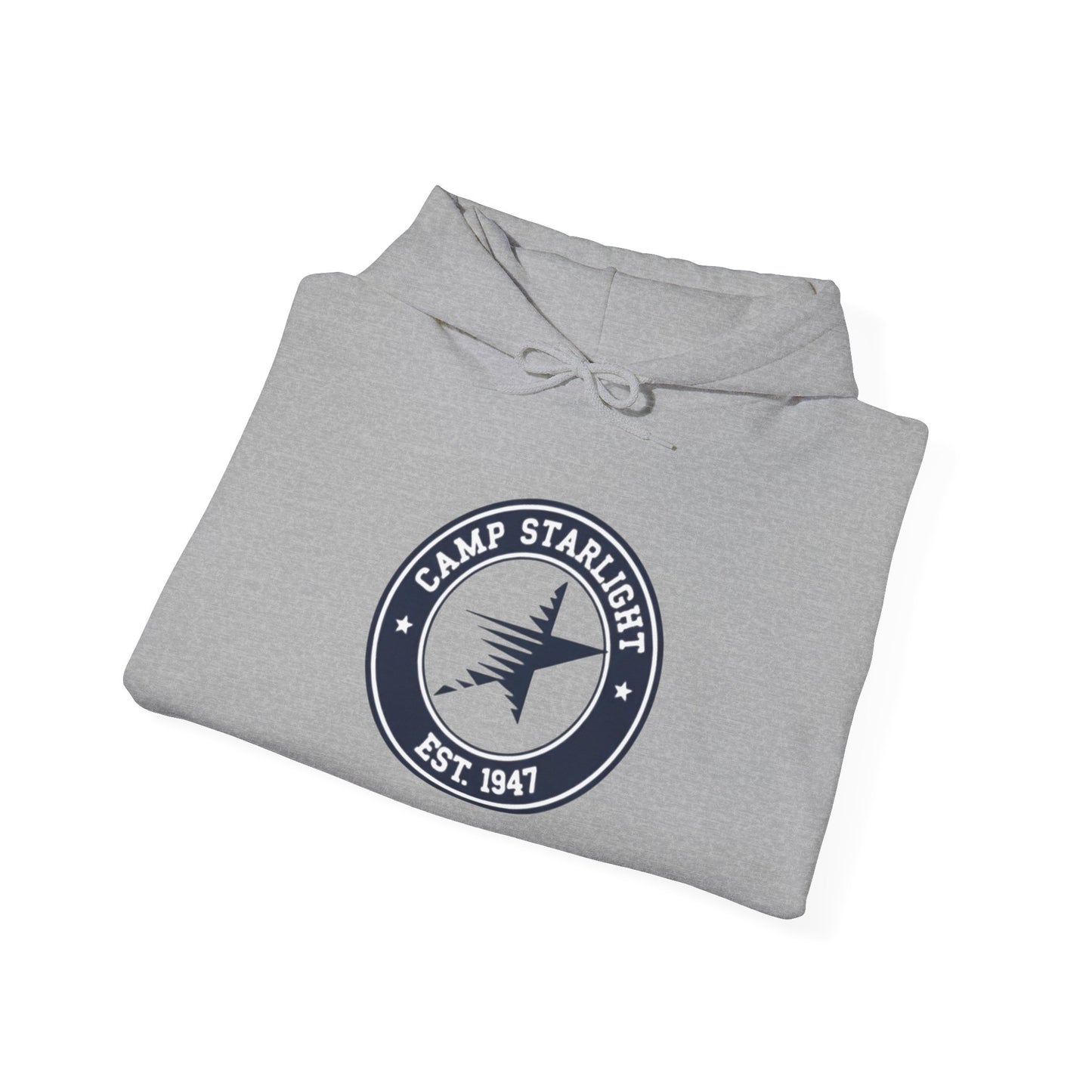 Camp Starlight Hoodie — Vintage Camp Emblem Sweatshirt