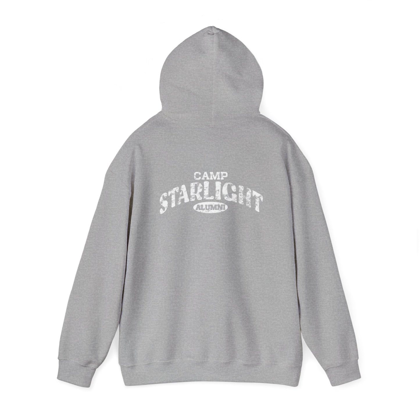 White 'overnight' Distressed Logo Hoodie – Casual Vintage Streetwear Pullover