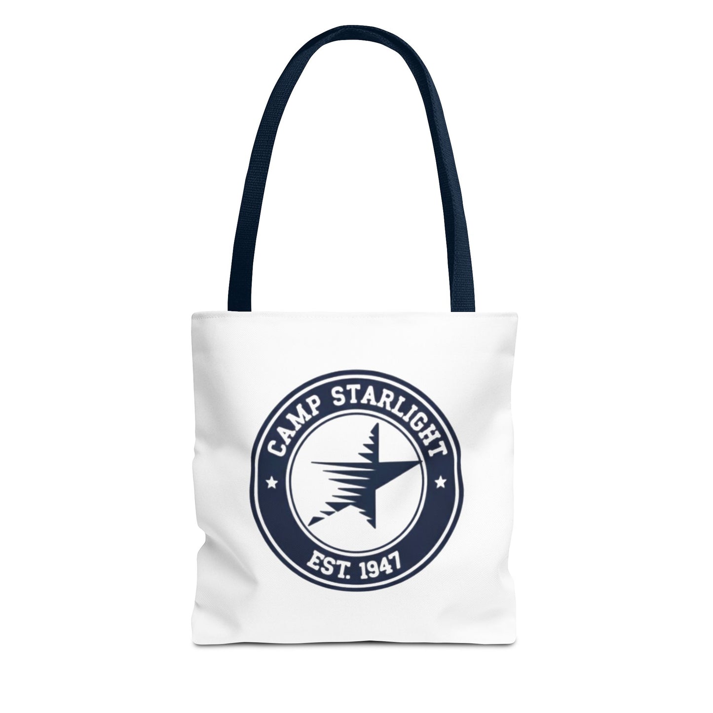 Camp Starlight Logo Tote Bag — Vintage Camp Est. 1947 Canvas Tote