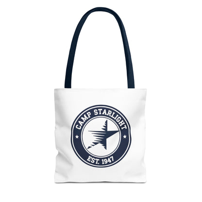 Camp Starlight Logo Tote Bag — Vintage Camp Est. 1947 Canvas Tote