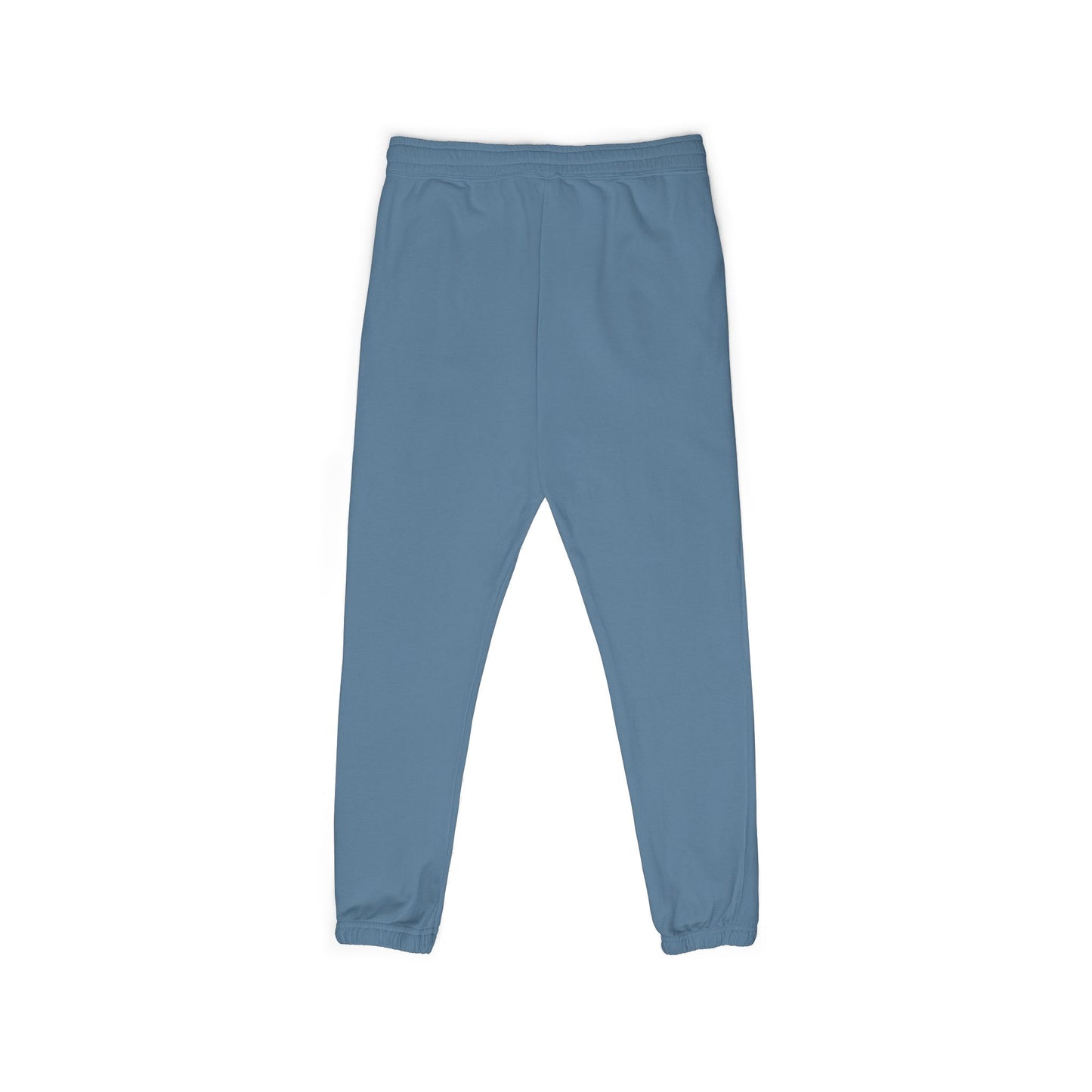 Gothic Script Sweatpants — Light Blue Fleece Joggers