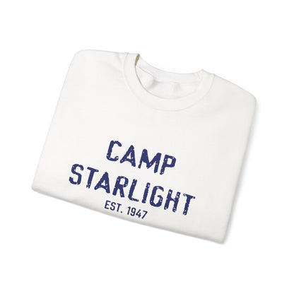 Camp Starlight Crewneck Sweatshirt — Cozy Retro Camp Graphic Pullover