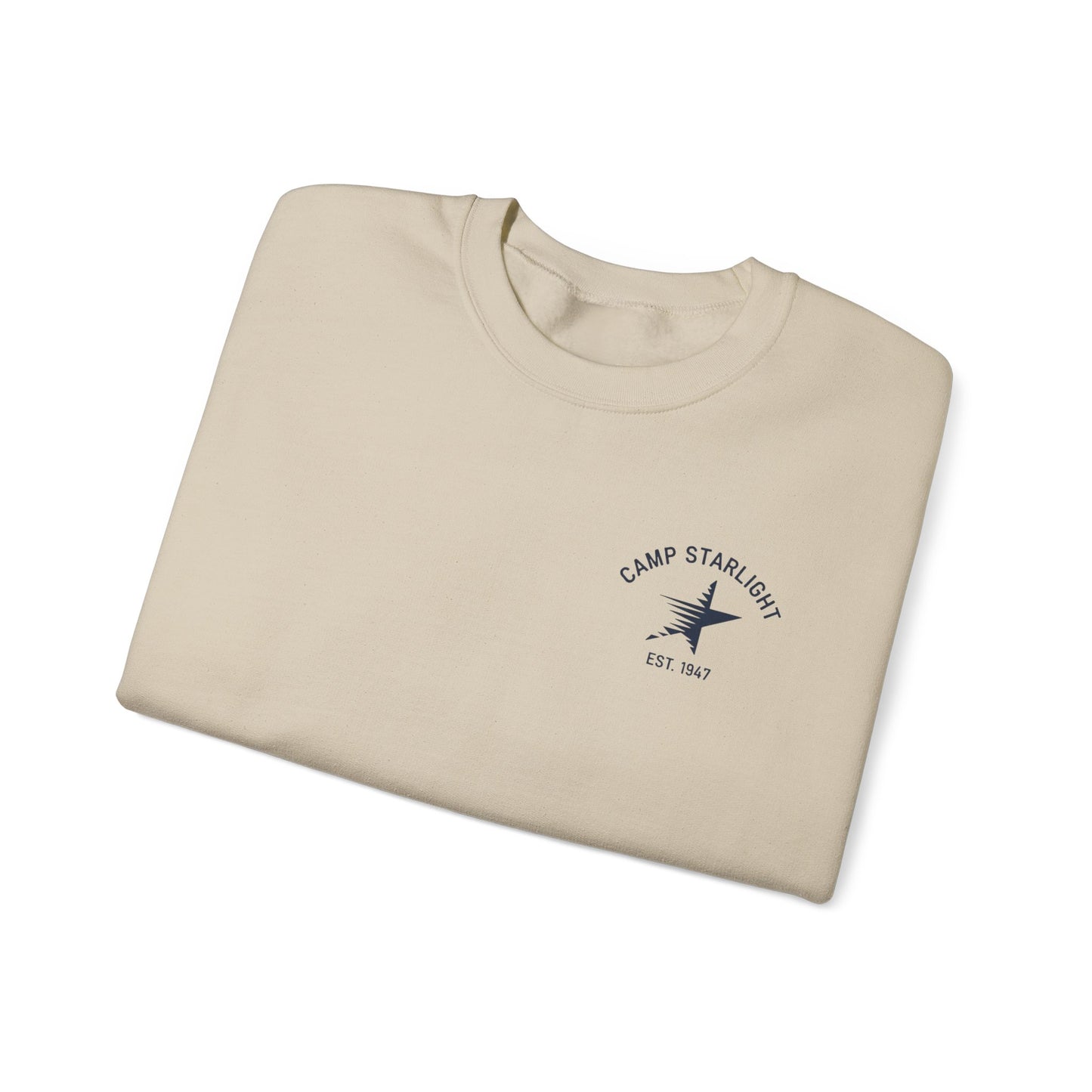 Crewneck Sweatshirt - Camp Starlight Logo "Est. 1947" Vintage Camp Graphic