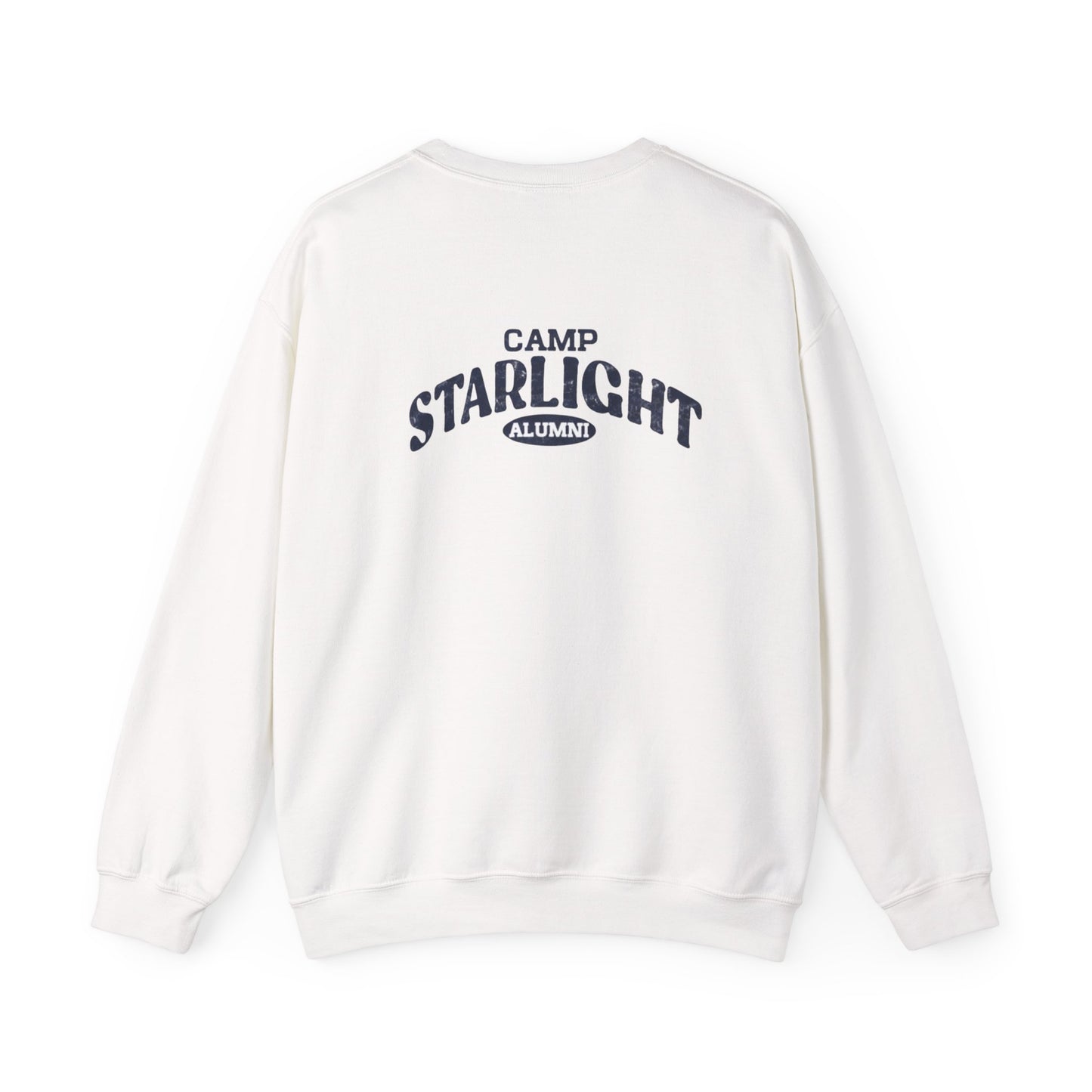 Starlight Crewneck Sweatshirt — Minimal Retro Chest Logo