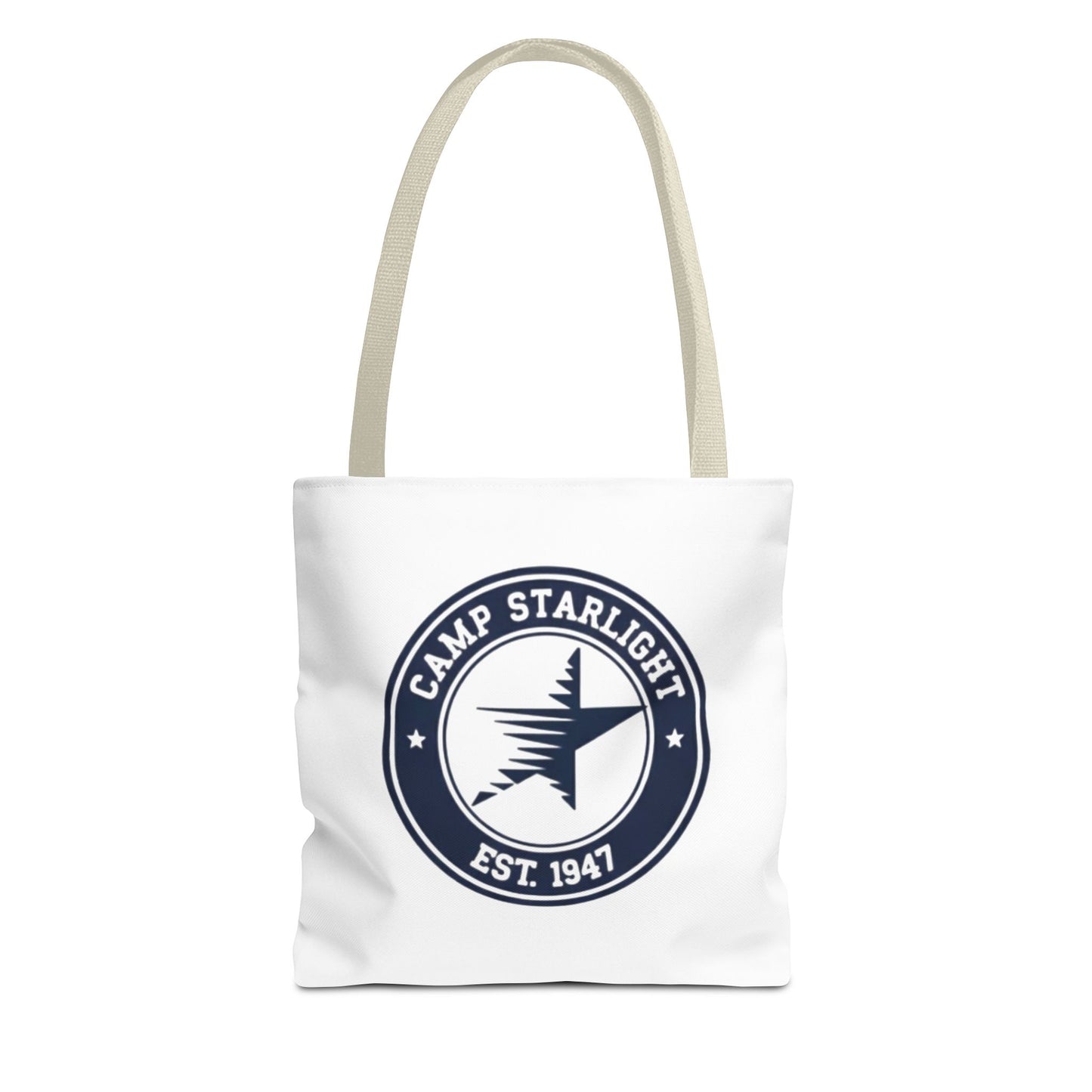 Camp Starlight Logo Tote Bag — Vintage Camp Est. 1947 Canvas Tote