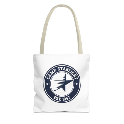 Camp Starlight Logo Tote Bag — Vintage Camp Est. 1947 Canvas Tote