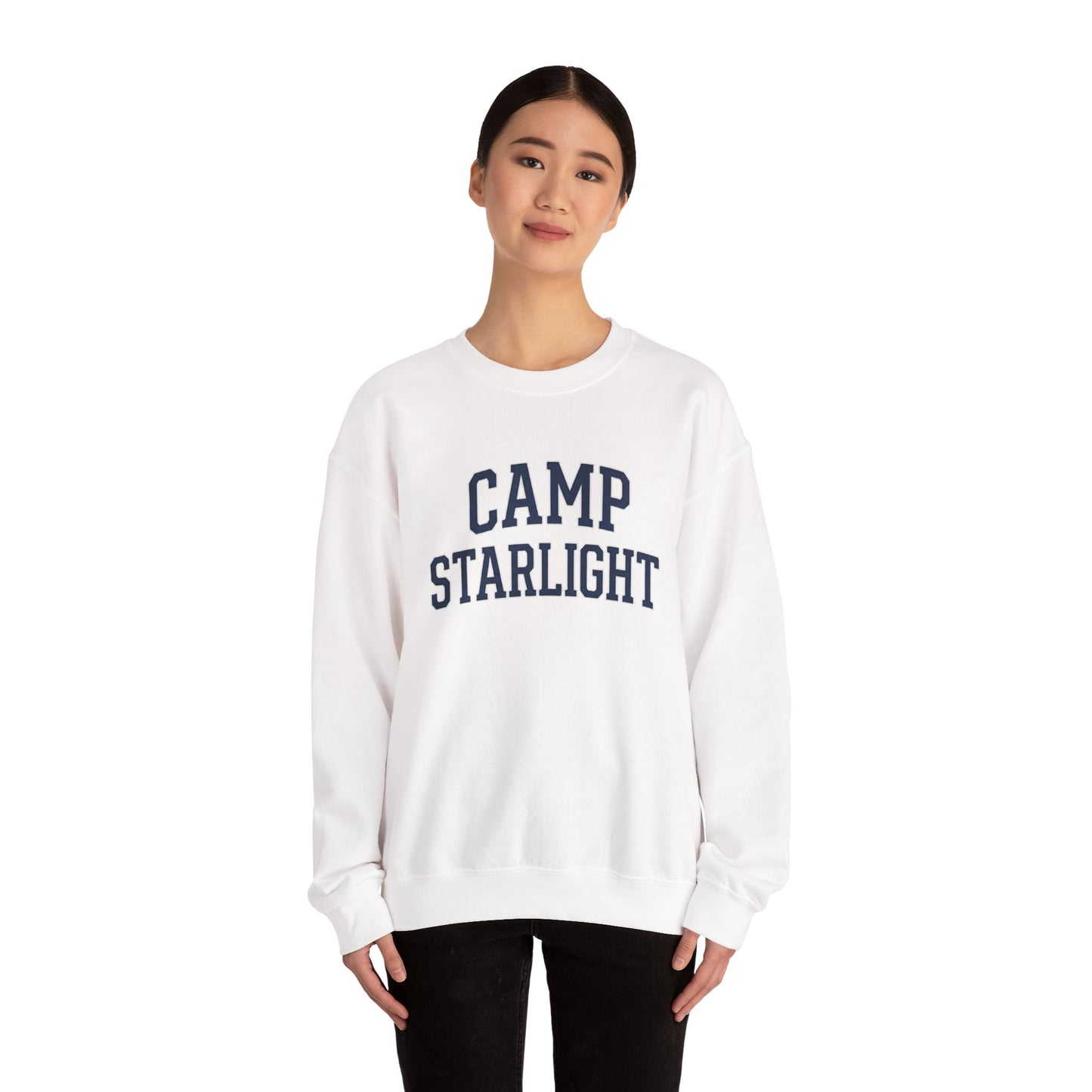 Camp Starlight Crewneck Sweatshirt — Cozy Retro Camp Graphic Pullover