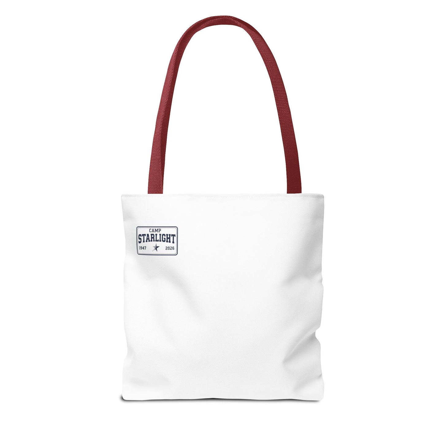 Camp Starlight Tote Bag — Vintage Camp Badge 1947–2026 Beach & Festival Tote