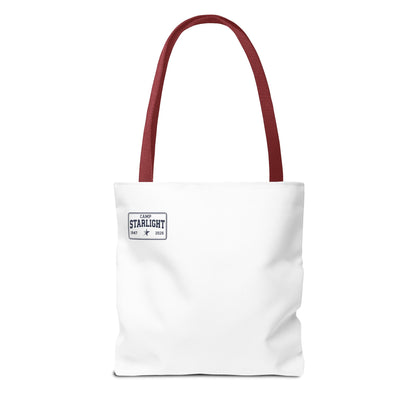 Camp Starlight Tote Bag — Vintage Camp Badge 1947–2026 Beach & Festival Tote