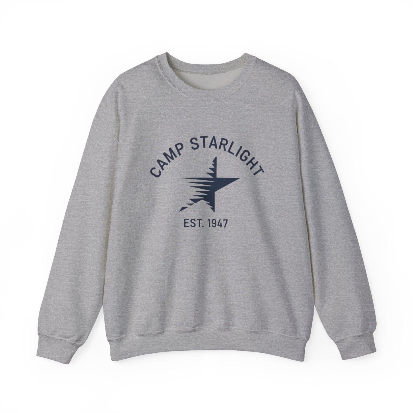 Camp Starlight Crewneck Sweatshirt — Vintage Camp Graphic, Established 1947