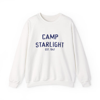 Camp Starlight Crewneck Sweatshirt — Cozy Retro Camp Graphic Pullover
