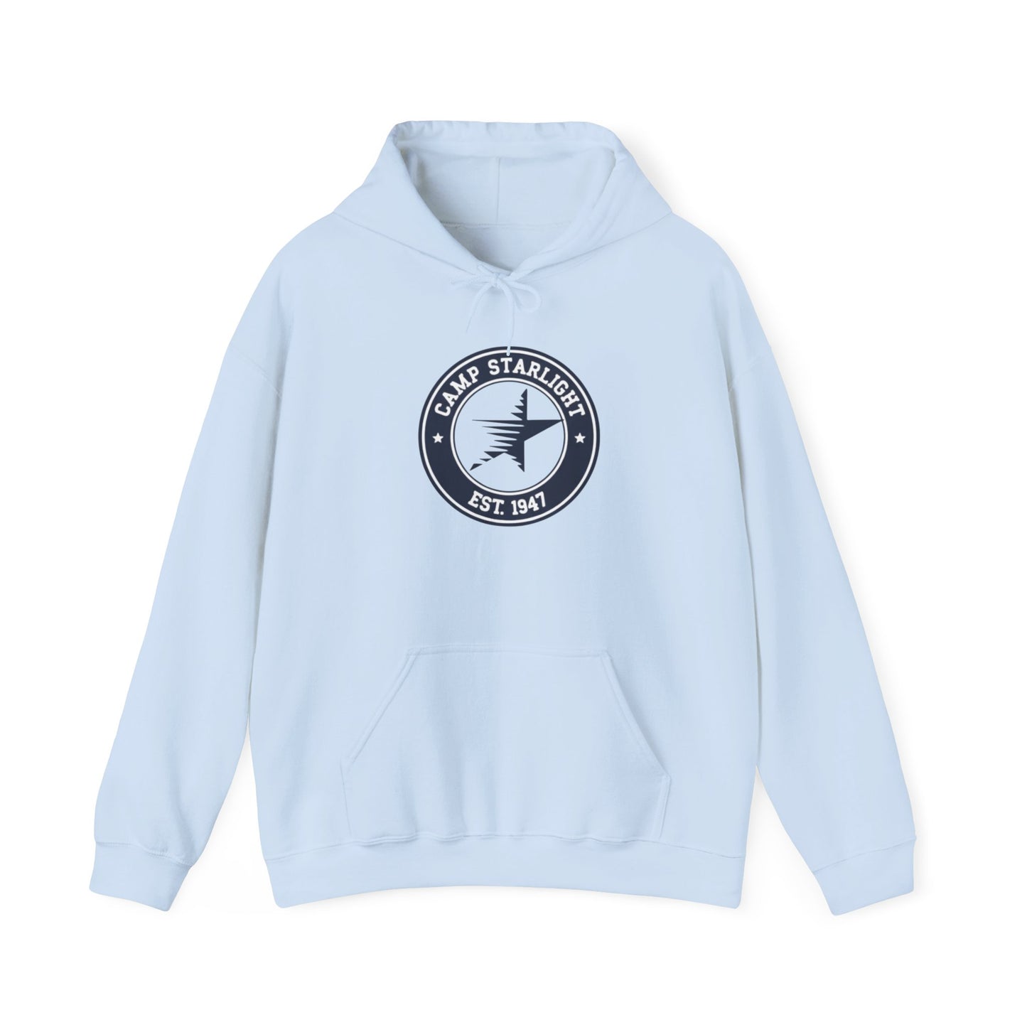 Camp Starlight Hoodie — Vintage Camp Emblem Sweatshirt
