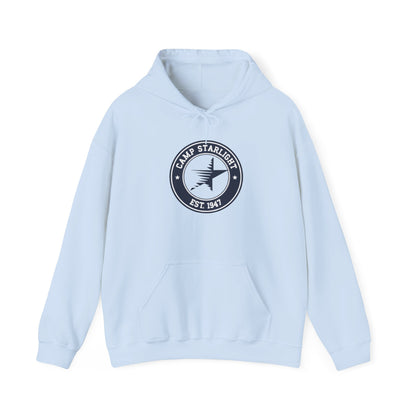 Camp Starlight Hoodie — Vintage Camp Emblem Sweatshirt