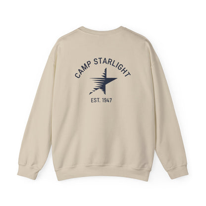 Crewneck Sweatshirt - Camp Starlight Logo "Est. 1947" Vintage Camp Graphic