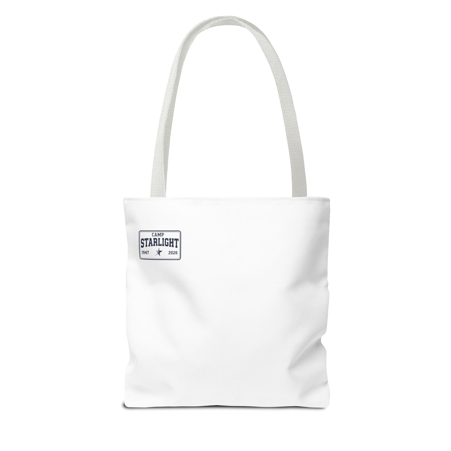 Camp Starlight Tote Bag — Vintage Camp Badge 1947–2026 Beach & Festival Tote