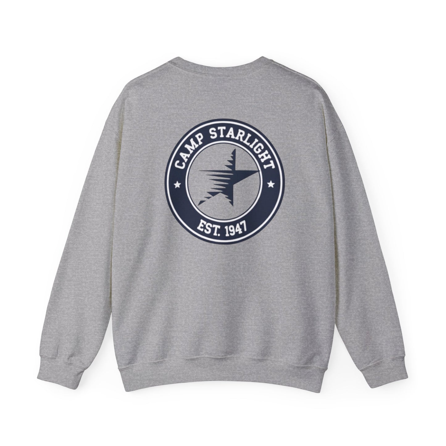 Camp Starlight Logo Sweatshirt — Vintage Camp Crest Crewneck
