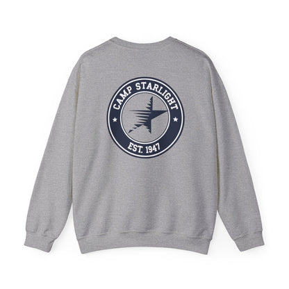 Camp Starlight Logo Sweatshirt — Vintage Camp Crest Crewneck