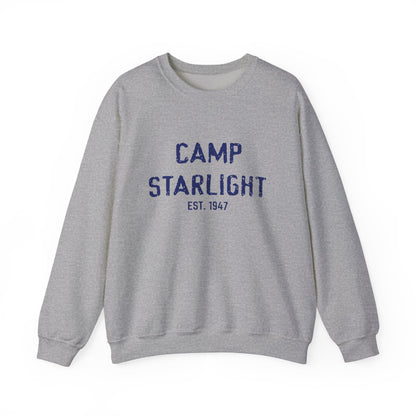 Camp Starlight Crewneck Sweatshirt — Cozy Retro Camp Graphic Pullover